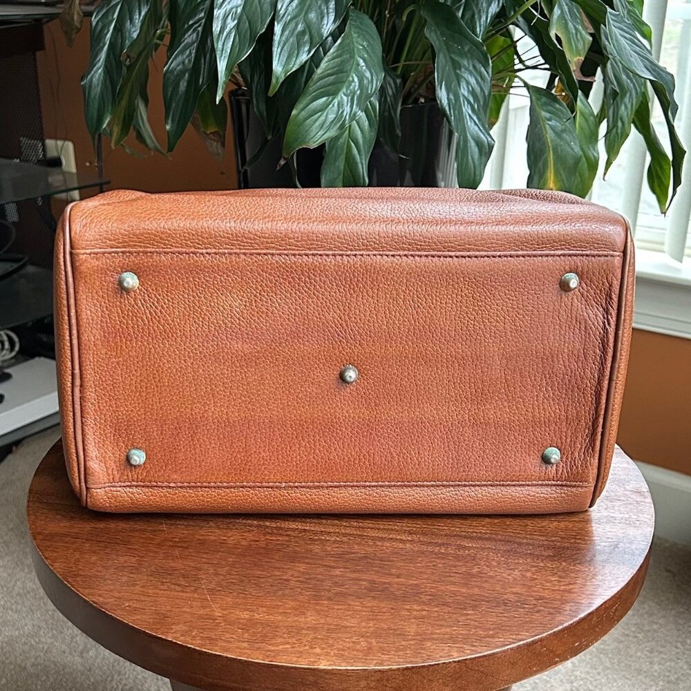 BURBERRY Leather Boston Bag British Tan - Picture 9 of 16